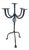 Hand Forged Iron Candelabra 23.5″ (60cm) Antique Copper Finish 5-Arm Grand Banquet Centerpiece & Wedding Decor For Sale