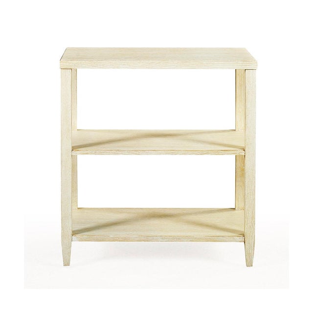 Shell Finish Three-Tier Side Table | Chairish