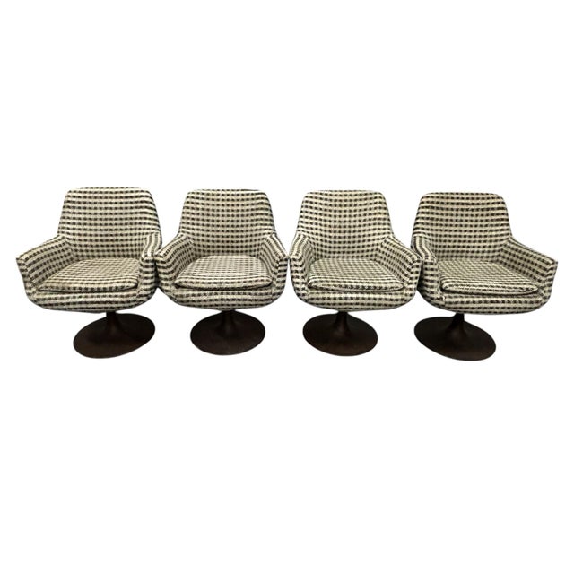 Mid-Century Modern Daystrom Furniture Molded Swivel Chairs, Set of 4 For Sale - Image 3 of 9