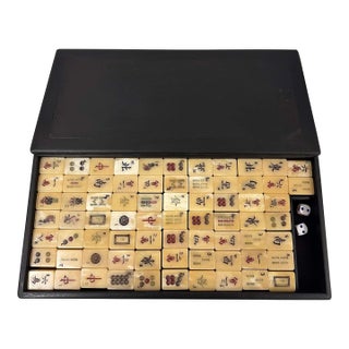 Mid-20th Century Vintage Chinese Mah-Jong Game Set For Sale