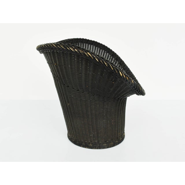 Set of Vintage Woven Wicker Armchairs by Egon Eiermann For Sale - Image 6 of 9