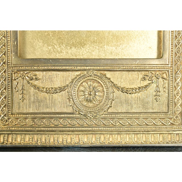 Metal Tiffany Studios New York Adam Pattern Bronze Doré Picture Frame For Sale - Image 7 of 13