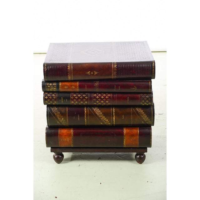 Maitland Smith Stacked Leather Books End Table Chairish