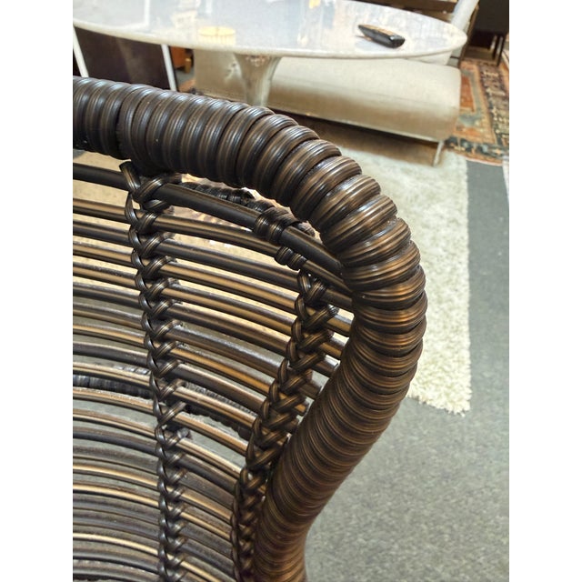 Palecek Palermo in/Outdoor Counter Stools, Set of Three For Sale - Image 9 of 12