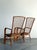 Wood Vintage Boho High Back Trellis Rattan Lounge Chairs - A Pair For Sale - Image 7 of 12