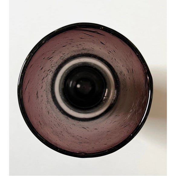 Purple Circa 1975 Kaj Franck Finish Modern Dark Violet Glass Vase For Sale - Image 8 of 10