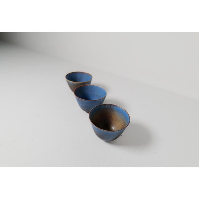 Ceramic Mid-Century Modern Bowls attributed to Gunnar Nylund for Rörstrand, Sweden, 1950s, Set of 3 For Sale - Image 7 of 16