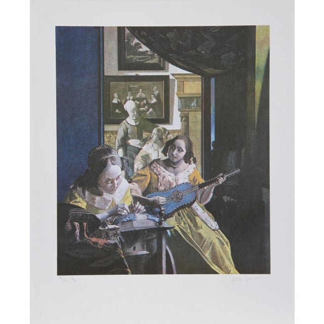 Modern George Deem, Primary Vermeer, Lithograph For Sale - Image 3 of 3