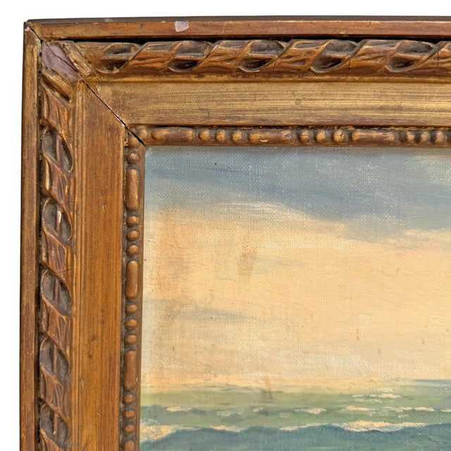 Mid-20th Century American Seascape Oil Painting For Sale - Image 9 of 13