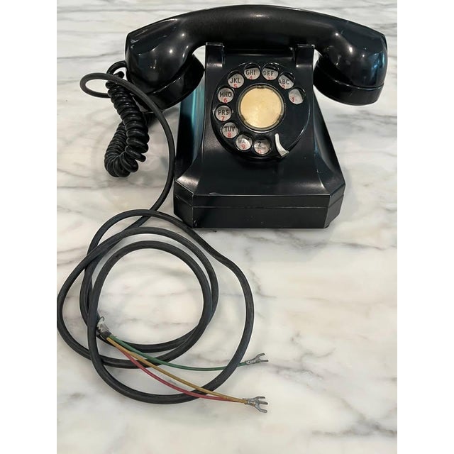 1940's Vintage Stromberg Carlson Black Desk Telephone~ Model