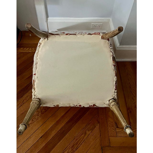 Set of 6 Vintage Louis XVI Dining Chairs in Premium Tapestry Jacquard Fabric For Sale - Image 12 of 12