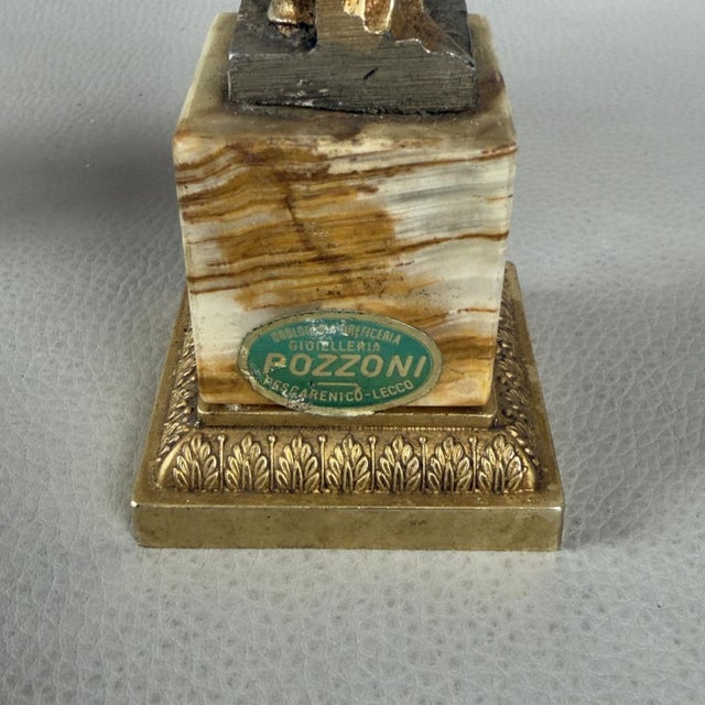 Beige Venus Sculptures in Silver-Plated Brass with Onyx Marble Bases, 1960s, Set of 2 For Sale - Image 8 of 11