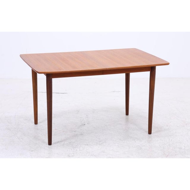 Mid-Century Extendable Teak Dining Table by Gustav Bahus For Sale - Image 4 of 15