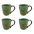 Bordallo Pinheiro Woods 15.5 oz Mugs, Deer, Set of 4 For Sale