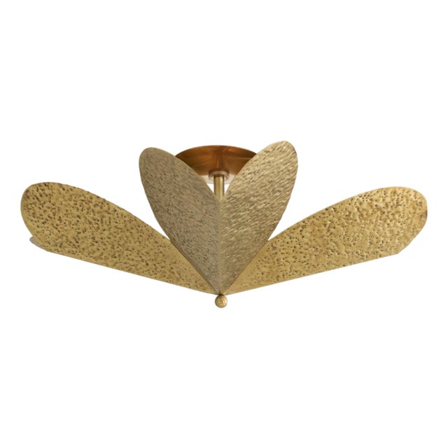 Arteriors Home Lucinda Gold Brass Flush Mount For Sale