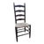 19th Century Antique Rush Seat Ladder Back Side Chair For Sale
