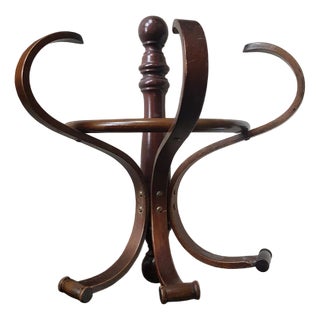Vintage Thonet Style Wall Coat Rack For Sale