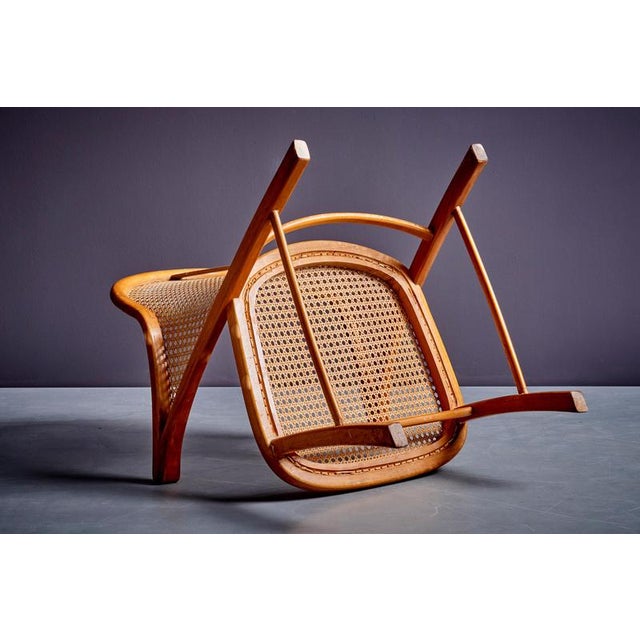 Armchair with Vienna Cane Weaving attributed to Frits Schlegel, 1940s For Sale - Image 10 of 13