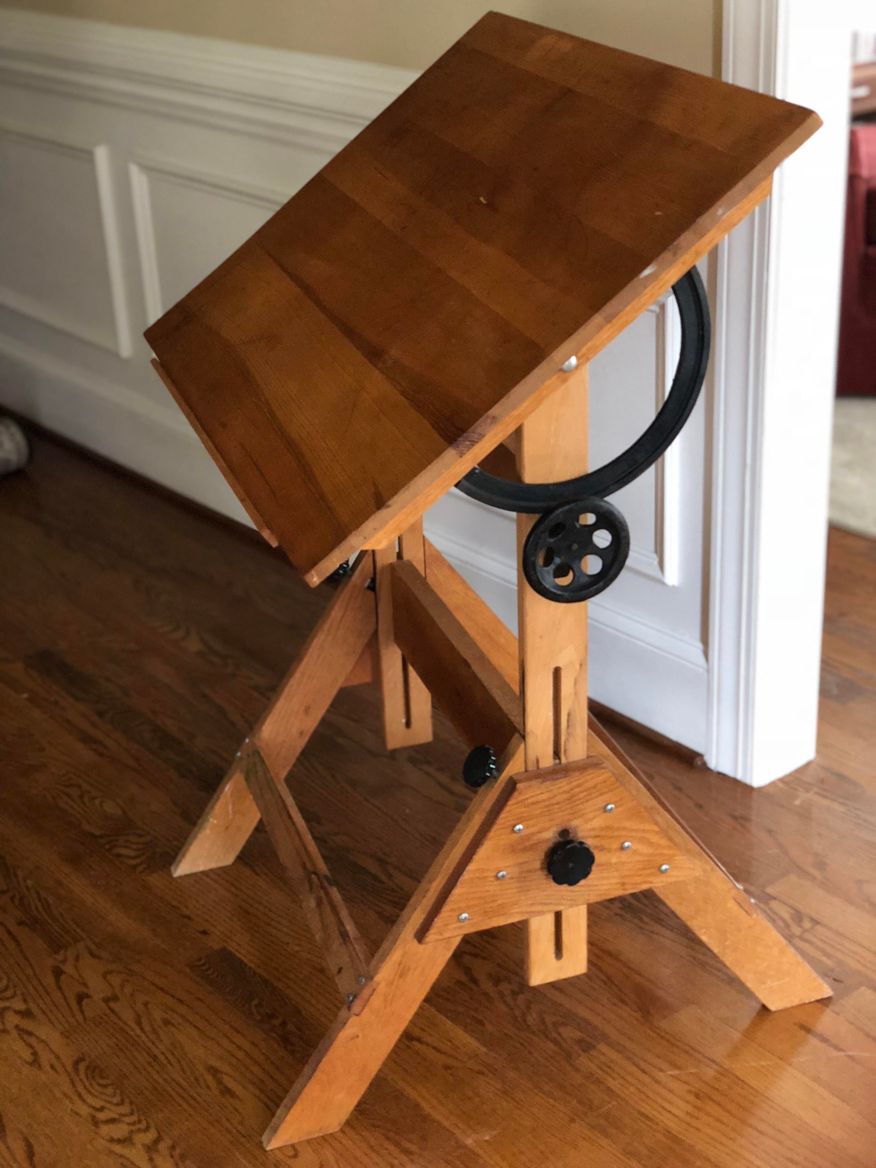 vintage drafting light table