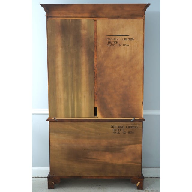 Lexington Country Cherry China Cabinet Hutch For Sale - Image 16 of 18