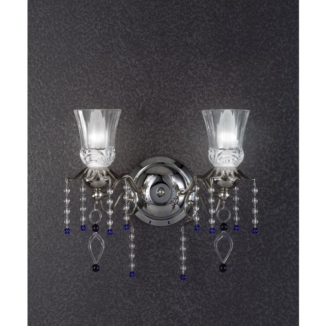 Not Yet Made - Made To Order Fenice Crystal 3 Lights Wall Sconce in Polished Chrome and Glass by Aggiolight For Sale - Image 5 of 9