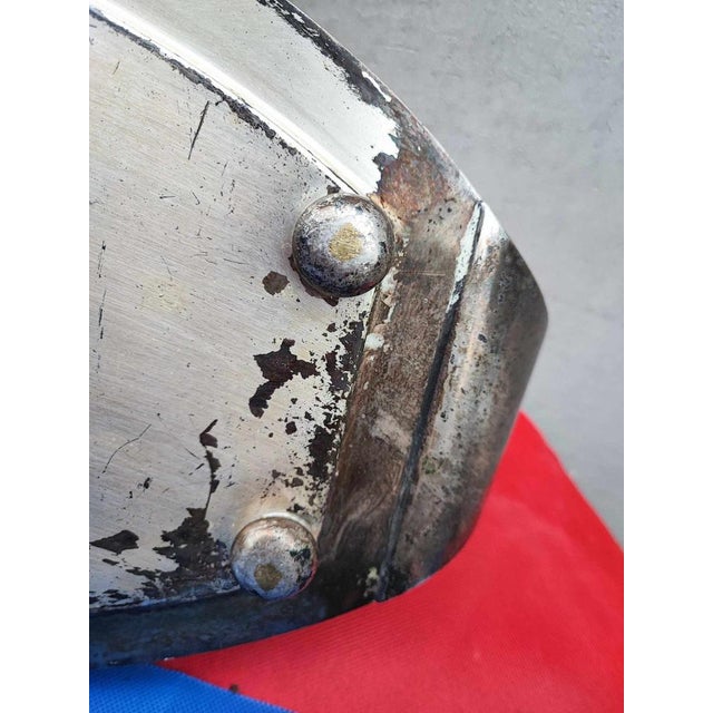 Metal Art Deco Plated Brass Plate, 1920s For Sale - Image 7 of 9