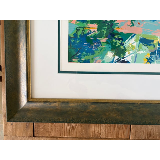 1970s “Tavern on the Green” by Leroy Neiman – Hand Signed – Custom Framed With Conservation Glass For Sale - Image 12 of 14