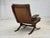 Scandinavian Armchair in Brown Leather, 1970s For Sale - Image 6 of 18