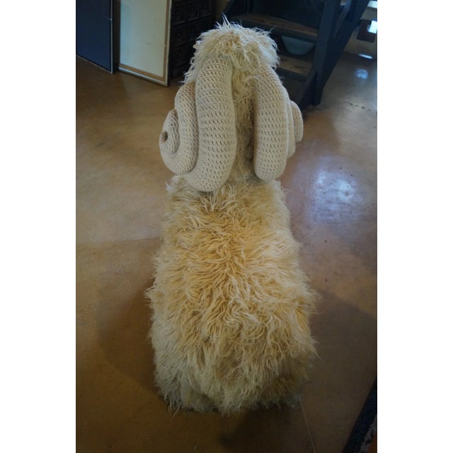 Off-white 1970s Edna Cataldo Big Horn Ram Sculptural Bench For Sale - Image 8 of 14