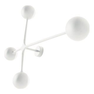 Dot Pattern White Light Applique 4 Spheres Lamp by Charles and Ray Eames for Cassina For Sale