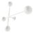 Dot Pattern White Light Applique 4 Spheres Lamp by Charles and Ray Eames for Cassina For Sale