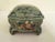 Venezian Green Light Blue Lacquered and Shaped Wooden Box with Flowers, 1750 For Sale - Image 12 of 18