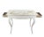 Chippendale Elegant Chippendale Style White Gilt Side Table, Sofa Side Table. For Sale - Image 3 of 11