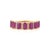 2.89 Carat Ruby & Diamond Band Ring in 14k Yellow Gold Stackable Design Size 6 For Sale - Image 4 of 15