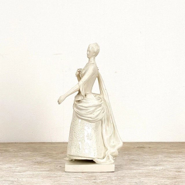 Ceramic Circa 1880 Porcelain Figures, France, a Pair For Sale - Image 7 of 10