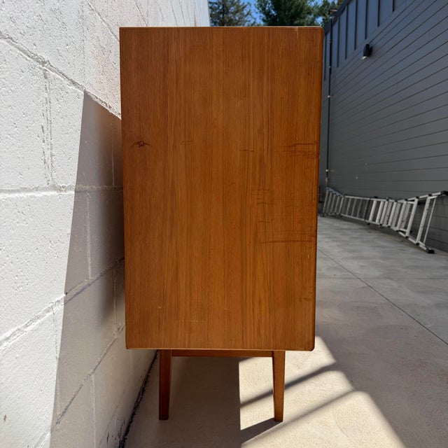 1960s Danish Modern Teak Highboard by Omann Jun Møbelfabrik, Attributed For Sale In Cleveland - Image 6 of 12