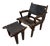 60's Lounge Chair and Ottoman Set by Angel I. Pazmino for Muebles De Estilo For Sale
