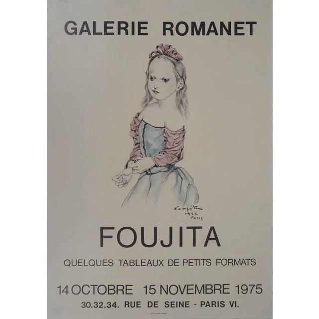 Léonard Tsuguharu Foujita, Girl with a Dress, 1975, Poster For Sale - Image 10 of 10
