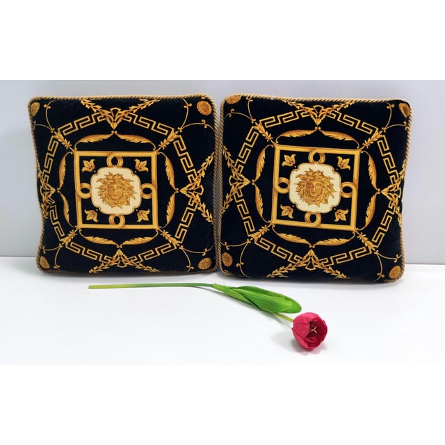 Made in Italy. These pillows features a high-quality velvet foam rubber upholstery, covered in fabric with a suggestive...