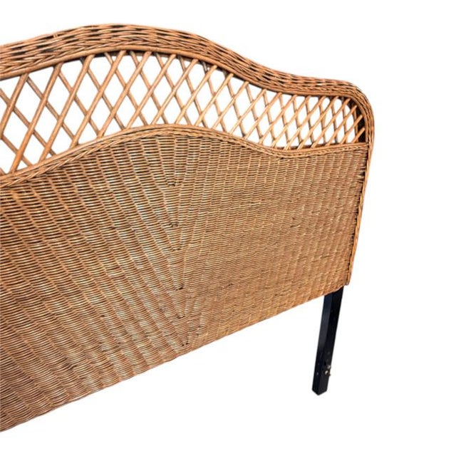 Safavieh Vintage Safavieh Wicker Headboard – Full/Double Size For Sale - Image 4 of 7
