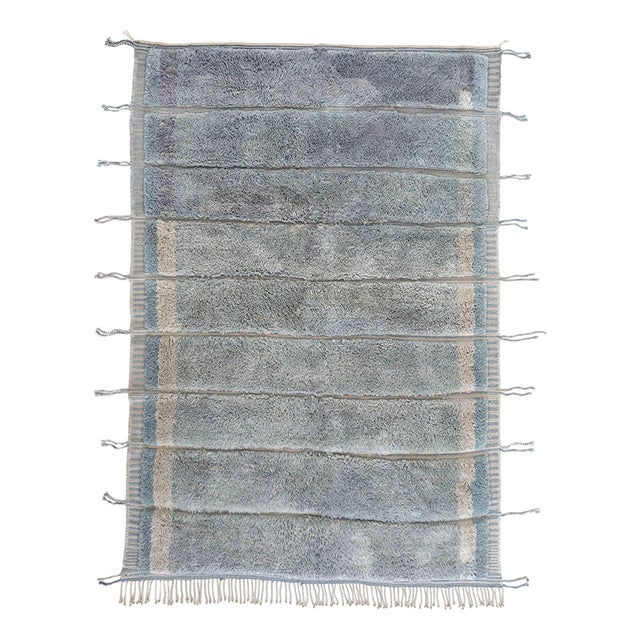 Hand-Knotted Wool Rug by Azele Studio For Sale
