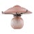 Muller Freres Large French Art Deco Pink Glass Table Lamp - 1930s For Sale