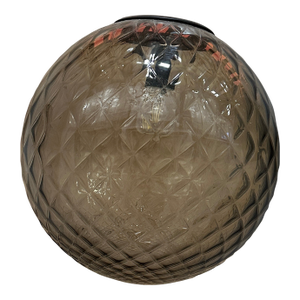 Murano Style Glass Balloton Fume Pendant Sphere