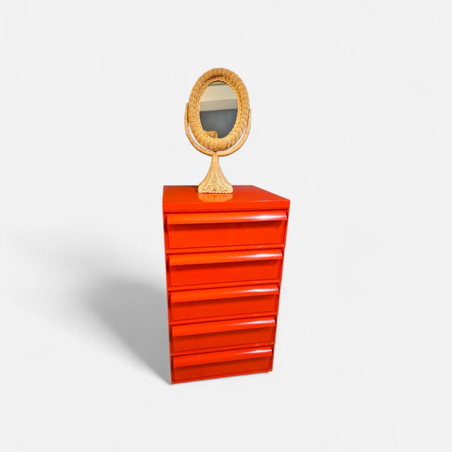 Red Red No. 4601 Chest of Drawers by Simon Fussell for Kartell, 1970s For Sale - Image 8 of 9
