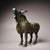 1990s Large Bronze Ox Statue With Gold Inlay, Ancient Script and Dragon Motifs For Sale - Image 5 of 10