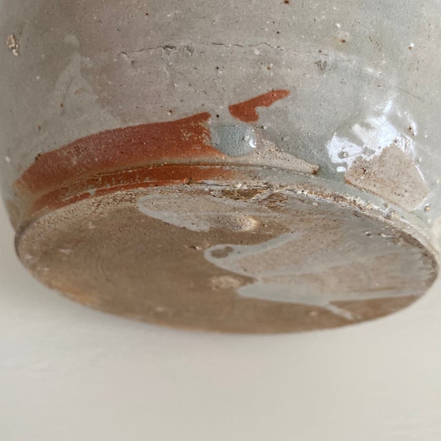 Antique Ceramic Bottle Vase With Cobalt Blue Blossom Vine Motif For Sale - Image 12 of 12