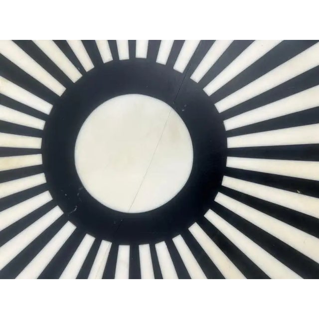 Art Deco Style Black and White Resin Side, End Table or Stool, a Pair For Sale - Image 12 of 13