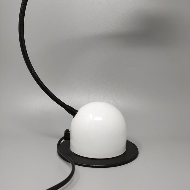 Vintage White Table Lamp by Veneta Lumi, 1970s For Sale - Image 6 of 8