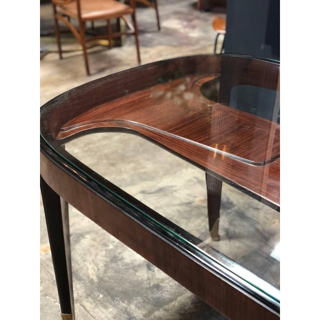 Wood Midcentury Dining Table in Cherrywood by Paolo Buffa for Arrighi, Italy, 1940s For Sale - Image 7 of 12