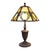 Arts & Crafts Bradley & Hubbard Style 6-Panel Slag Glass Lamp Unsigned C1920 For Sale - Image 10 of 11